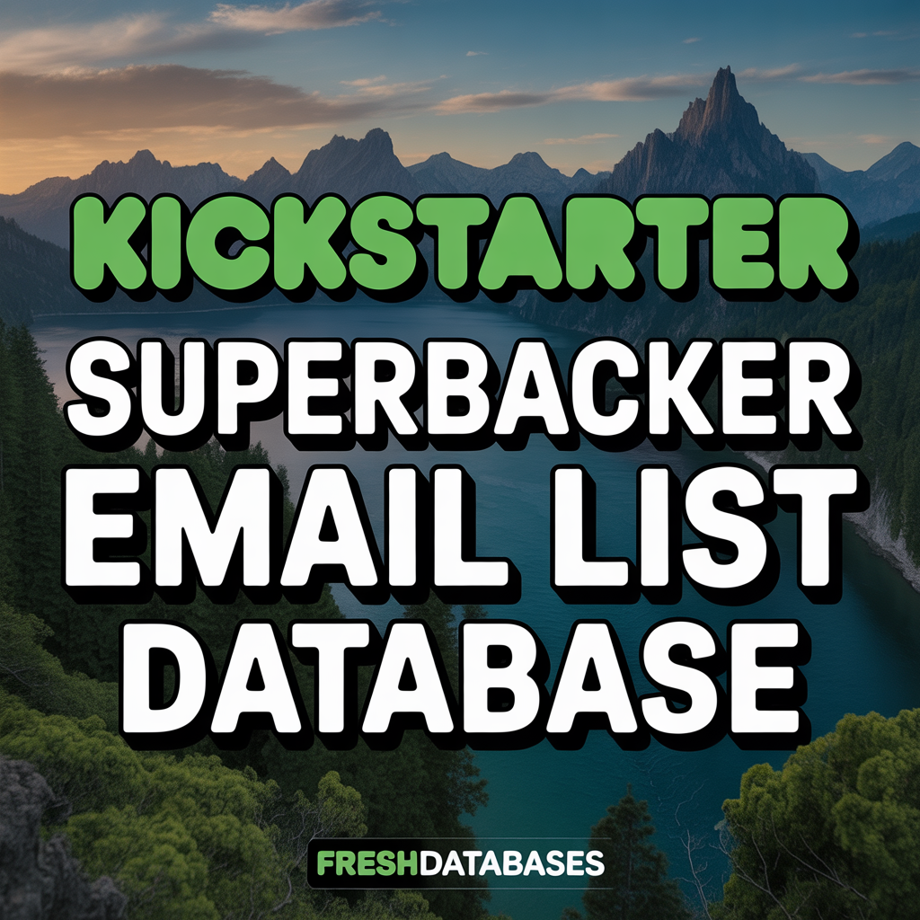 Kickstarter Superbacker Email List Database
