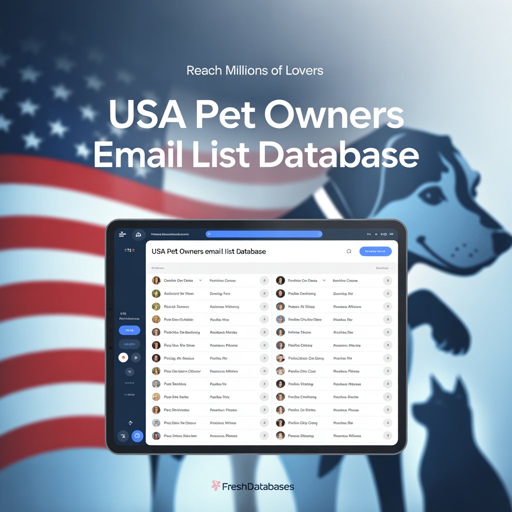 USA Pet Owners Email List Database